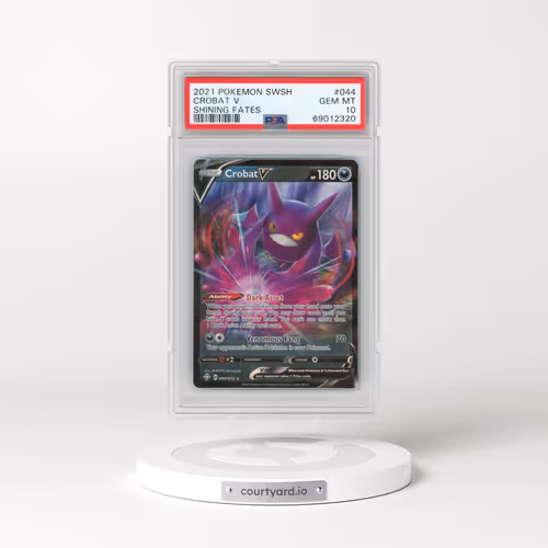 2021 Pokémon Sword & Shield Shining Fates #044 Crobat V - Holo (PSA 10 GEM MINT)