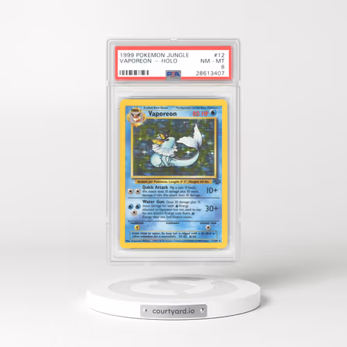 1999 Pokémon Jungle #12 Vaporeon - Holo (PSA 8 NM-MT)