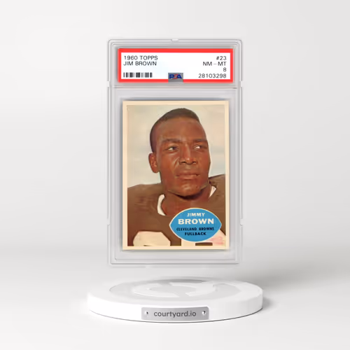 1960 Topps #23 Jim Brown (PSA 8 NM-MT)