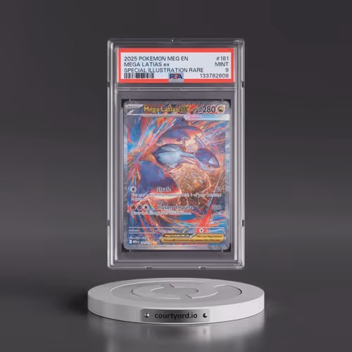 2025 Pokémon Meg EN-Mega Evolution #181 Mega Latias EX - Holo Special Illustration Rare (PSA 9 MINT)