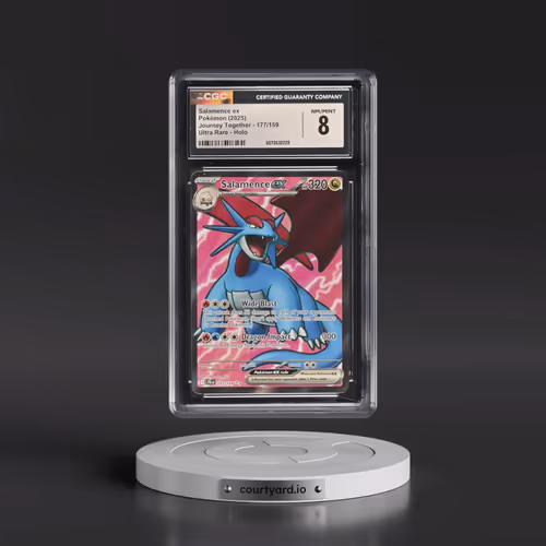 2025 Pokémon Jtg EN-Journey Together #177 Salamence EX - Holo Ultra Rare (CGC 8 NM-MT)