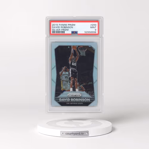 2015 Panini Prizm #293 David Robinson - Silver Prizm (PSA 9 MINT)