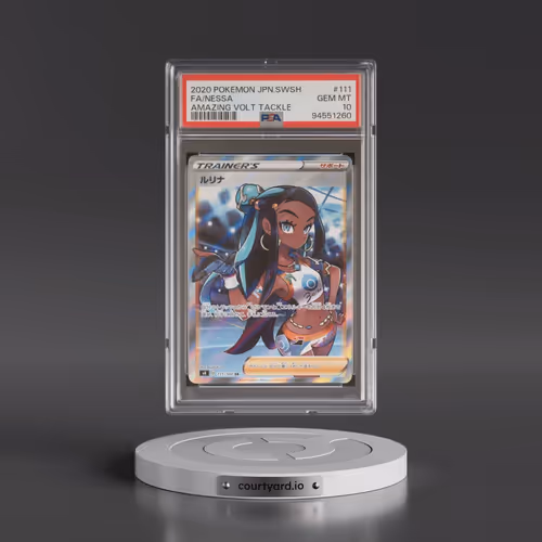 2020 Pokémon Sword & Shield Amazing Volt Tackle #111 Nessa - Full Art (PSA 10 GEM MINT)
