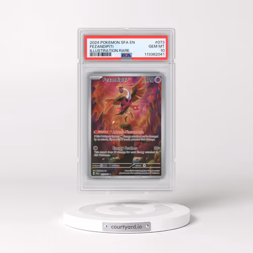 2024 Pokémon Sfa EN-Shrouded Fable #073 Fezandipiti - Illustration Rare (PSA 10 GEM MINT)