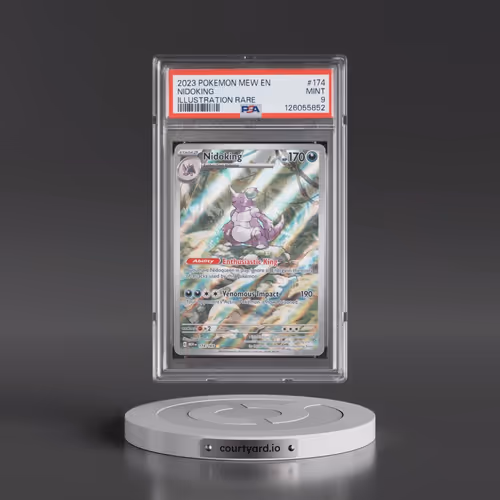 2023 Pokémon Mew EN-151 #174 Nidoking - Illustration Rare (PSA 9 MINT)