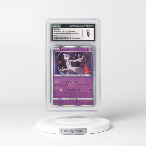 2022 Incandescent Arcana #035/068 Mewtwo - Holo (CGC 9 MINT)