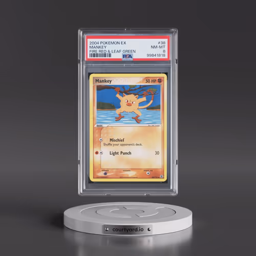 2004 Pokémon EX Fire Red & Leaf Green #38 Mankey (PSA 8 NM-MT)