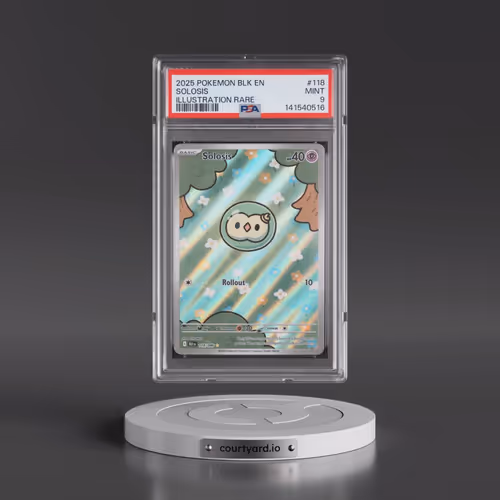 2025 Pokémon Blk EN-Black Bolt #118 Solosis - Illustration Rare (PSA 9 MINT)