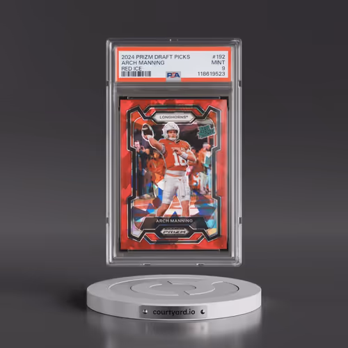 2024 Panini Prizm Draft Picks #192 Arch Manning - Red Ice (PSA 9 MINT)