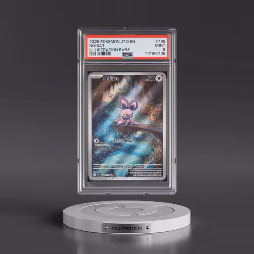 2025 Pokémon Jtg EN-Journey Together #169 Noibat - Illustration Rare (PSA 9 MINT)