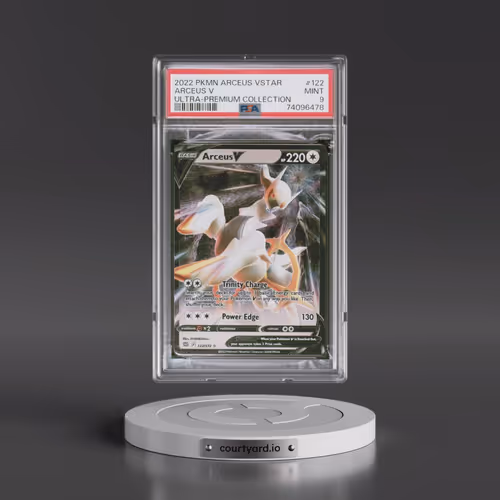 2022 Pokémon Arceus Vstar Ultra-Premium Collection #122 Arceus V - Holo (PSA 9 MINT)