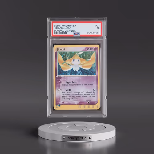 2004 Pokémon EX Team Magma VS Team Aqua #97 Jirachi - Holo (PSA 1 PR)