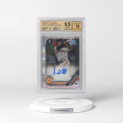 2019 Bowman Chrome Prospects Autographs #CPAAC Alexander Canario (BGS 9.5 GEM MINT)