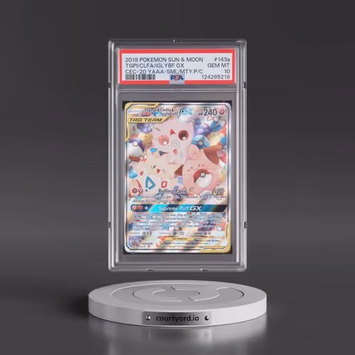 2019 Pokémon Sun & Moon Cosmic Eclipse #143a Togepi & Cleffa & Igglybuff GX - Holo 2020 Yellow A Alt