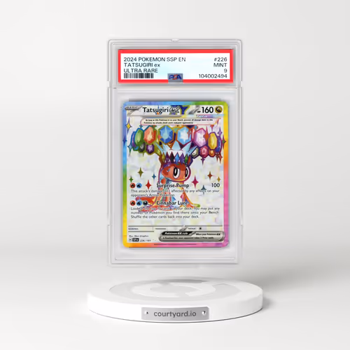 2024 Pokémon Ssp EN-Surging Sparks #226 Tatsugiri EX - Holo Ultra Rare (PSA 9 MINT)