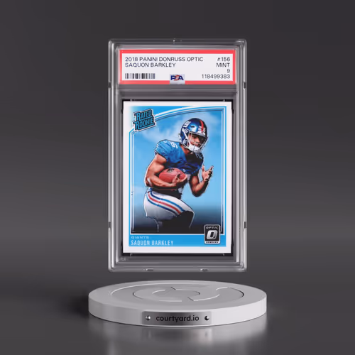 2018 Panini Donruss Optic #156 Saquon Barkley (PSA 9 MINT)