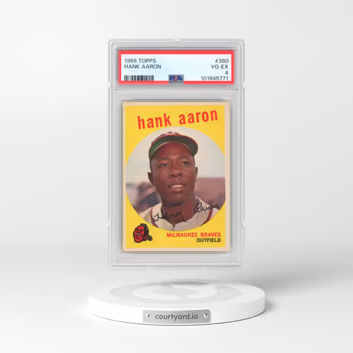 1959 Topps #380 Hank Aaron (PSA 4 VG-EX)