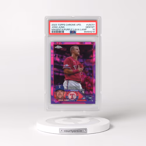 2023 Topps Chrome Update #USC51 Josh Jung - Magenta/Purple Lava Lamp Refractor (PSA 10 GEM MINT)