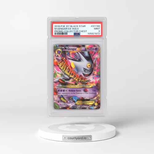 2016 Pokémon XY Black Star Promo #XY166 M Gengar EX - Holo Holo Collector Chest (PSA 9 MINT)
