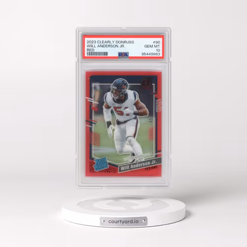 2023 Panini Clearly Donruss #90 Will Anderson Jr. - Red (PSA 10 GEM MINT)