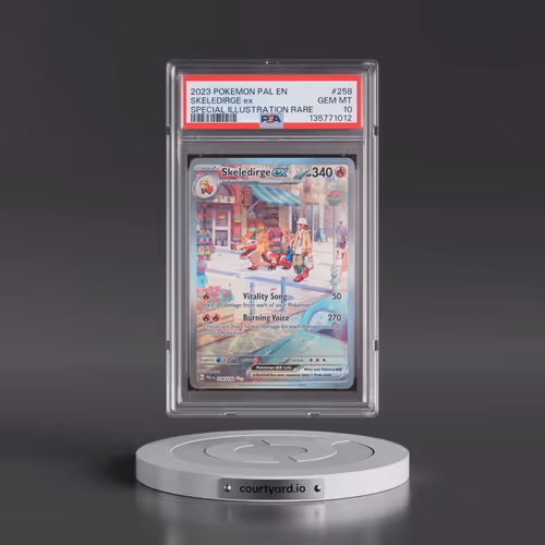2023 Pokémon Pal EN-Paldea Evolved #258 Skeledirge EX - Holo Special Illustration Rare (PSA 10 GEM M