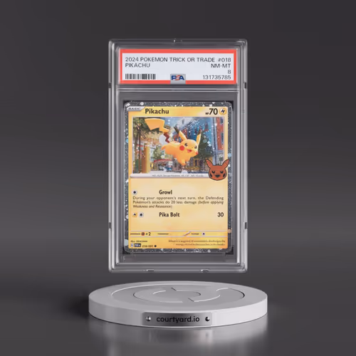 2024 Pokémon Trick or Trade #018 Pikachu (PSA 8 NM-MT)