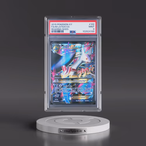2015 Pokémon XY Roaring Skies #102 M Latios EX - Holo Full Art (PSA 9 MINT)
