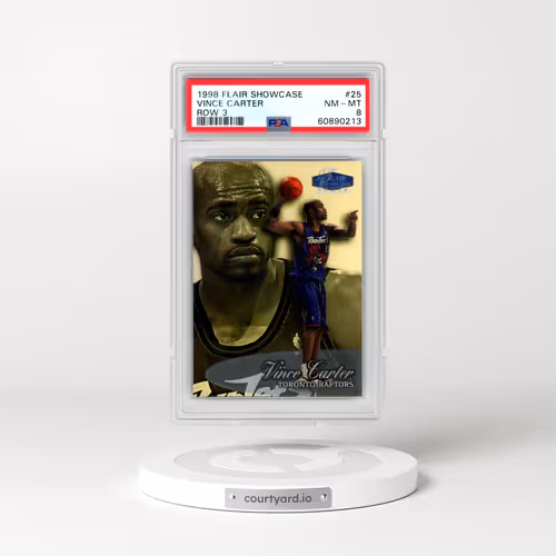 1998 Flair Showcase #25 Vince Carter - Row 3 (PSA 8 NM-MT)