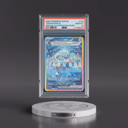 2024 Pokémon Scr EN-Stellar Crown #170 Terapagos EX - Holo Special Illustration Rare (PSA 10 GEM MIN