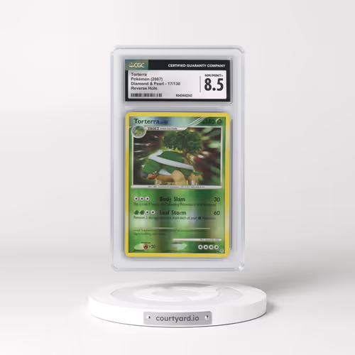 2007 Diamond & Pearl #17/130 Torterra - Reverse Holo (CGC 8.5 NM-MT+)