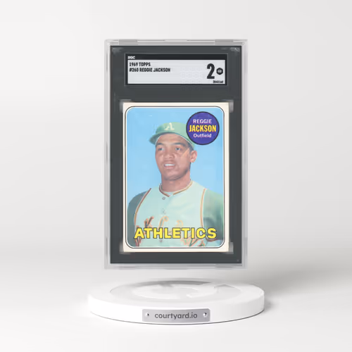 1969 Topps #260 Reggie Jackson (SGC 2 GOOD)