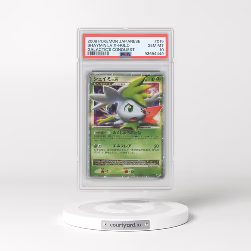 2008 Pokémon Galactic's Conquest #015 Shaymin LV.X - Holo (PSA 10 GEM MINT)