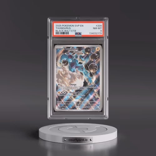 2025 Pokémon Svp EN-SV Black Star Promo #209 Thundurus - Black Bolt Elite Trainer Box (PSA 8 NM-MT)