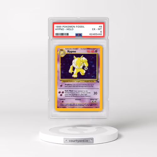 1999 Pokémon Fossil #8 Hypno - Holo (PSA 6 EX-MT)