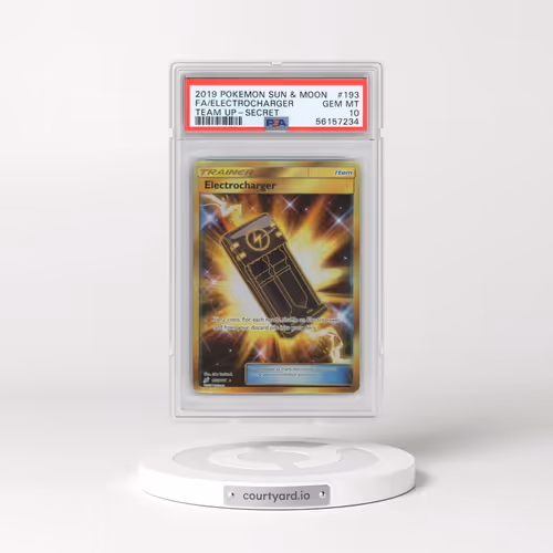 2019 Pokémon Sun & Moon Team Up #193 Electrocharger - Full Art Secret (PSA 10 GEM MINT)