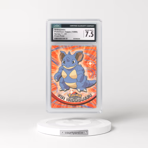 1999 Series 1 (Oval Nintendo Seal) #31 Nidoqueen - First Print (Blue Topps Logo) (CGC 7.5 NM+)