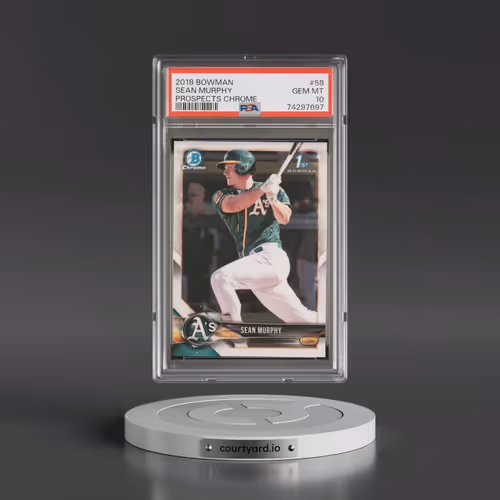 2018 Bowman Prospects Chrome #58 Sean Murphy (PSA 10 GEM MINT)