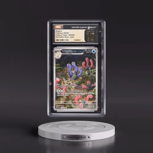 2024 Pokémon Paf EN-Paldean Fates #224 Wugtrio - Illustration Rare (CGC 10 PRISTINE)