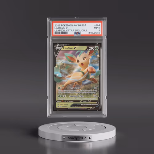 2022 Pokémon Swsh Black Star Promo #194 Leafeon V - Holo Leafeon Vstar Special Collection (PSA 9 MIN