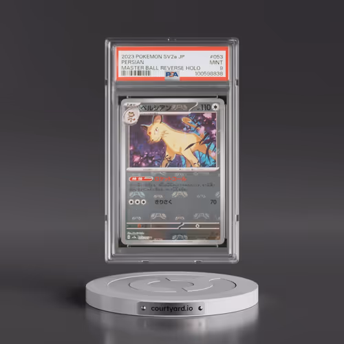 2023 Pokémon Sv2a-Pokemon 151 #053 Persian - Reverse Holo Master Ball (PSA 9 MINT)