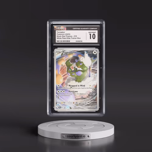 2025 Pokémon Svp EN-SV Black Star Promo #210 Tornadus - White Flare Elite Trainer Box (CGC 10 GEM MI