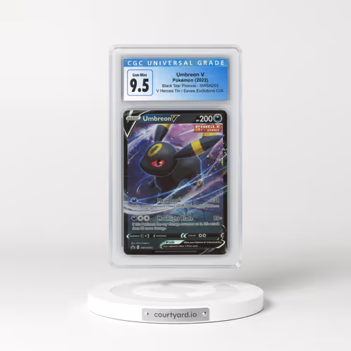 2017 Black Star Promos - Sword & Shield #SWSH203 Umbreon V - Holo V Heroes Tin / Eevee Evolutions Coll. (CGC 10 GEM MINT)