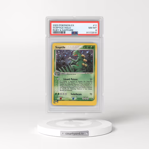 2003 Pokémon EX Ruby & Sapphire #11 Sceptile - Holo (PSA 8 NM-MT)