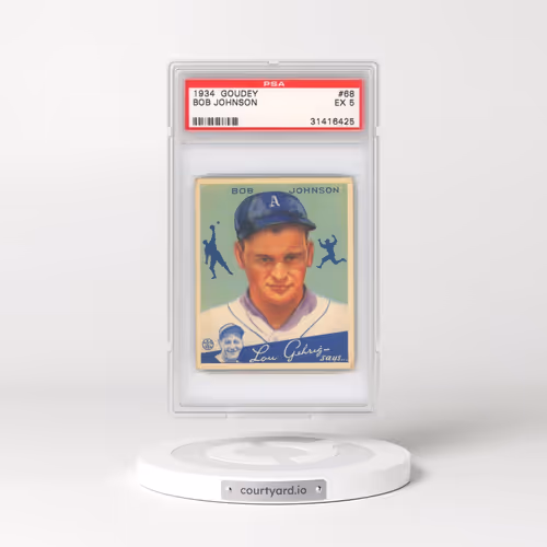 1934 Goudey #68 Bob Johnson (PSA 5 EX)