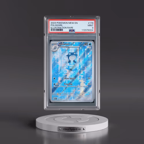 2023 Pokémon Mew EN-151 #176 Poliwhirl - Illustration Rare (PSA 9 MINT)