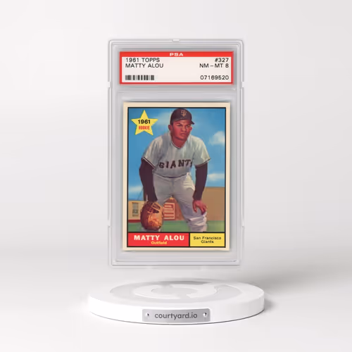 1961 Topps #327 Matty Alou (PSA 8 NM-MT)