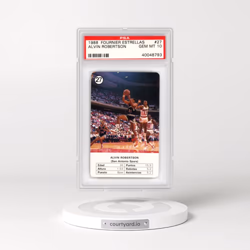 1988 Fournier Estrellas #27 Alvin Robertson (PSA 10 GEM MINT)