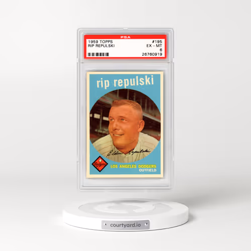1959 Topps #195 Rip Repulski (PSA 6 EX-MT)