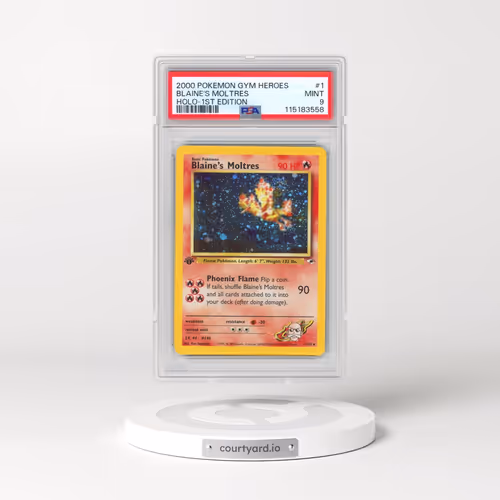 2000 Pokémon Gym Heroes #1 Blaine's Moltres - 1st Edition Holo (PSA 9 MINT)
