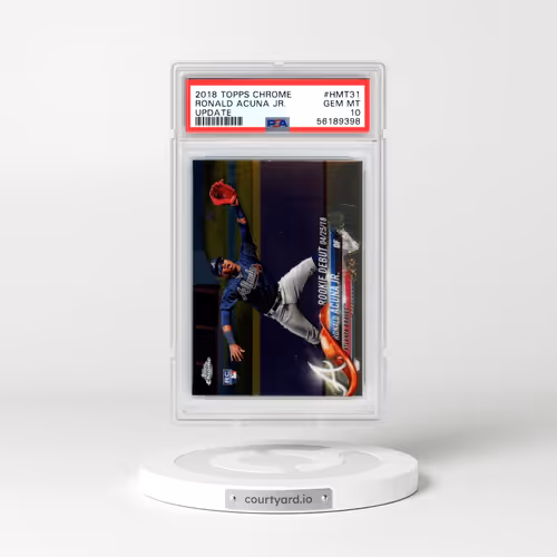 2018 Topps Chrome Update #HMT31 Ronald Acuna Jr. (PSA 10 GEM MINT)
